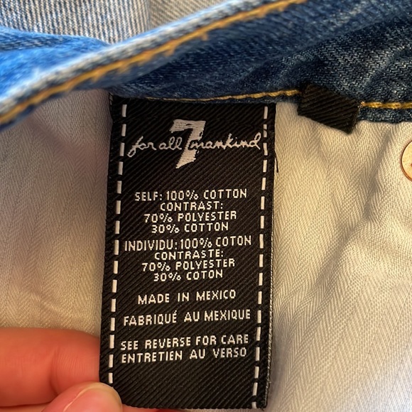 7 for all mankind Inside Out A-Line Mini Skirt - Picture 4 of 4